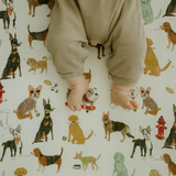 Cotton Muslin Crib Sheet - Woof