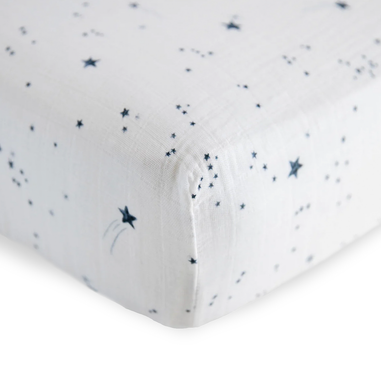 Cotton Muslin Crib Sheet - Shooting Stars