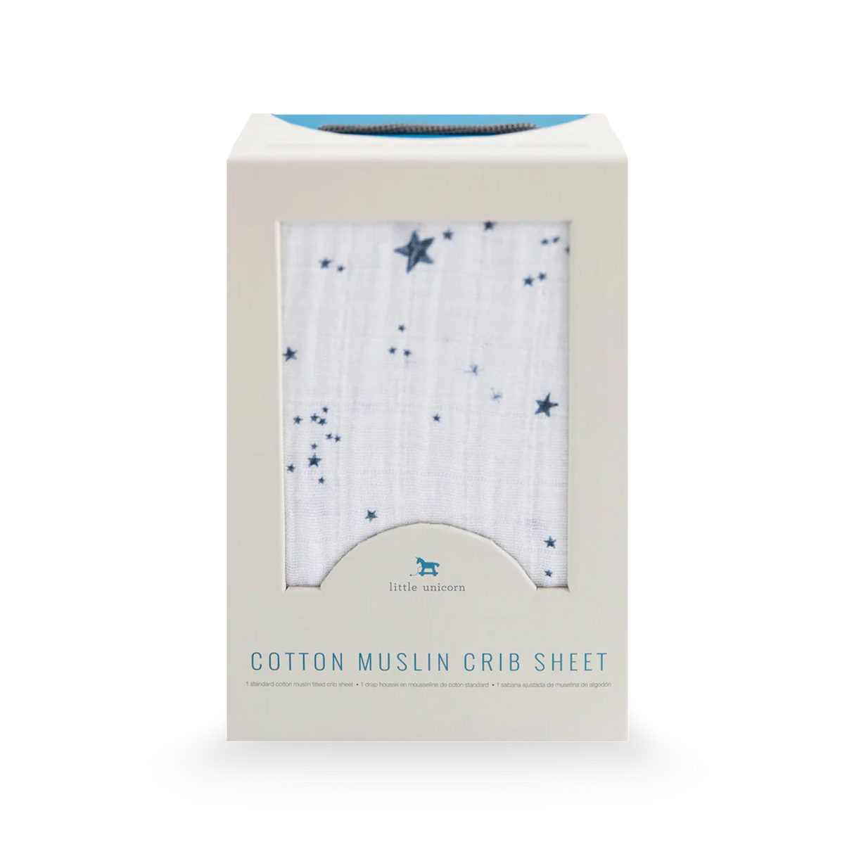 Cotton Muslin Crib Sheet - Shooting Stars