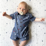 Cotton Muslin Crib Sheet - Shooting Stars