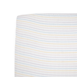 Cotton Muslin Crib Sheet - Unicorn Stripe