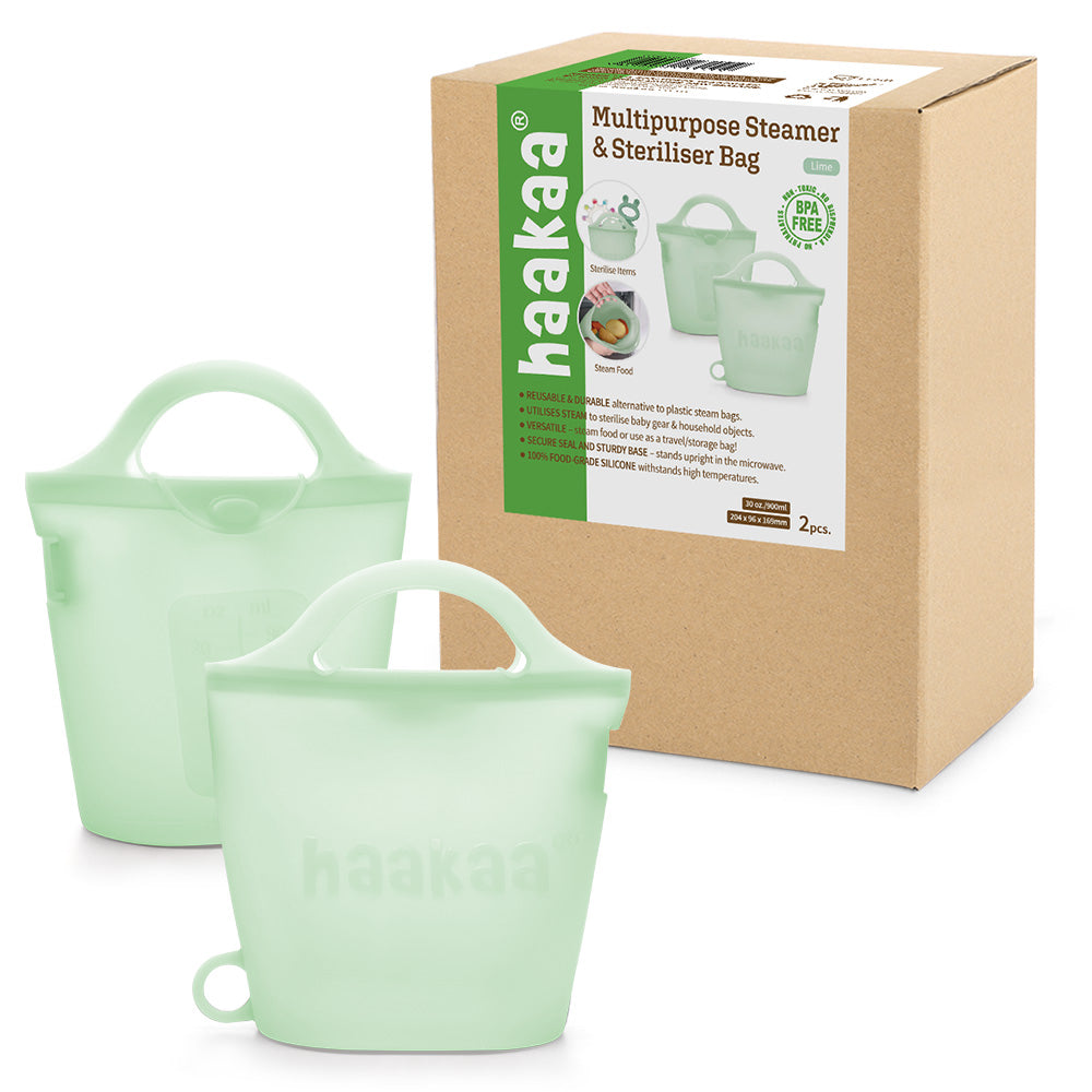Haakaa Multipurpose Steamer & Steriliser Bag - HoneyBug 