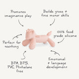 Unicorn Figurine Teether - HoneyBug 