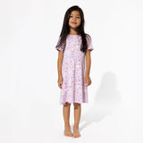 Enchanted Unicorn Bamboo Girls' Short Sleeve Dress - HoneyBug 