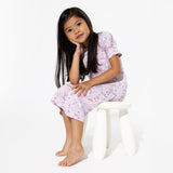 Enchanted Unicorn Bamboo Girls' Short Sleeve Dress - HoneyBug 