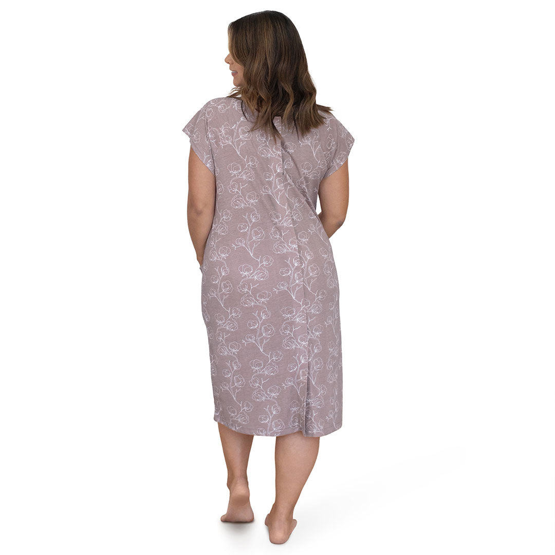 Universal Labor & Delivery Gown | Lilac Bloom - HoneyBug 