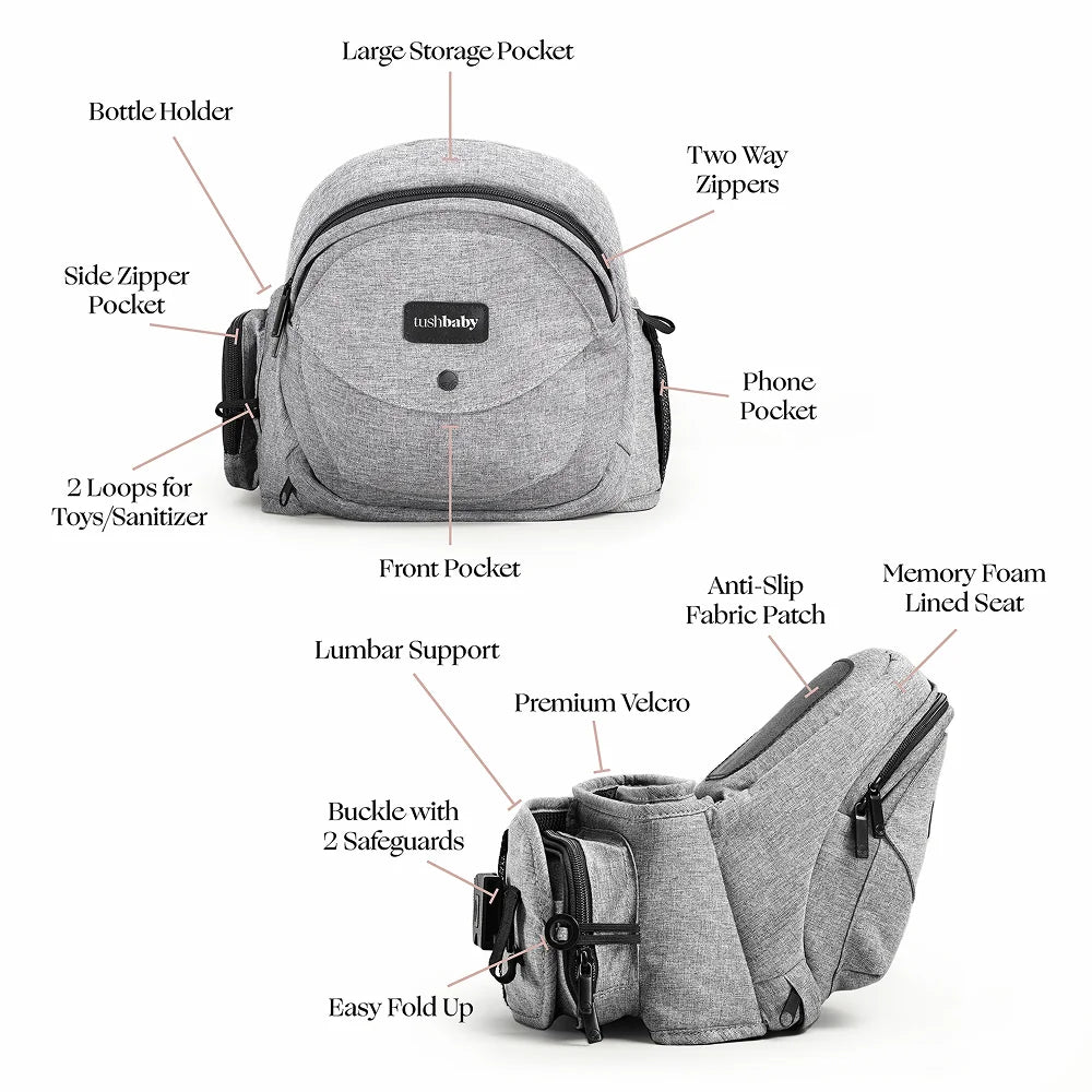 The Tushbaby Hip Carrier - HoneyBug 