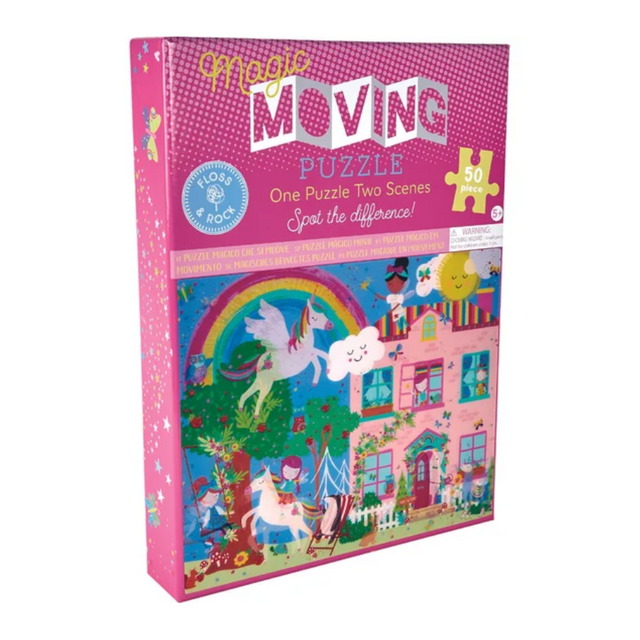 Rainbow Fairy 50pc Magic Moving Puzzle - HoneyBug 