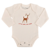 long sleeve graphic bodysuit | little deer big cheer - HoneyBug 