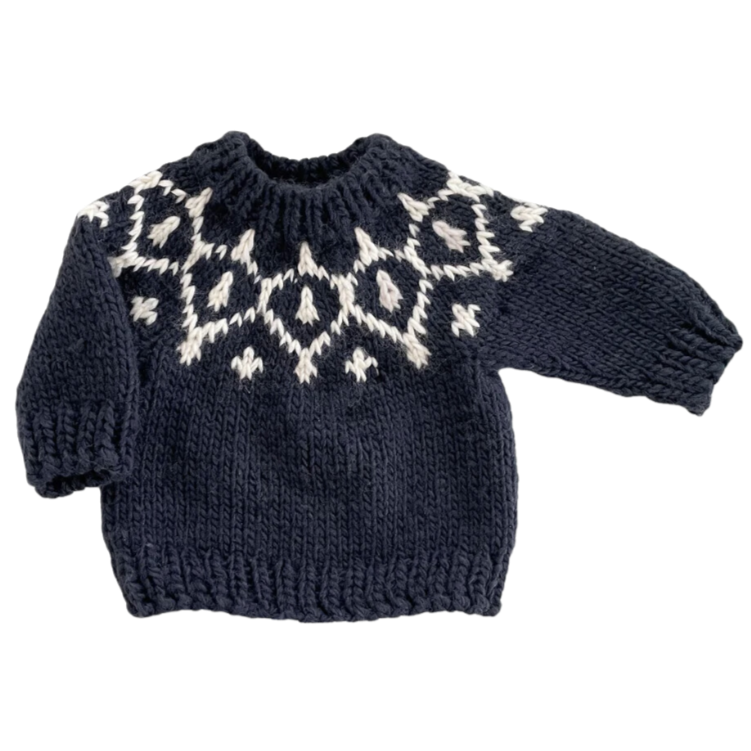 Icicle Sweater - Navy - HoneyBug 