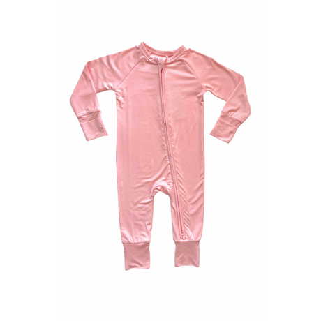 Rose Zipper Romper - HoneyBug 