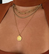 Carla Paper Clip Chain Necklace - HoneyBug 