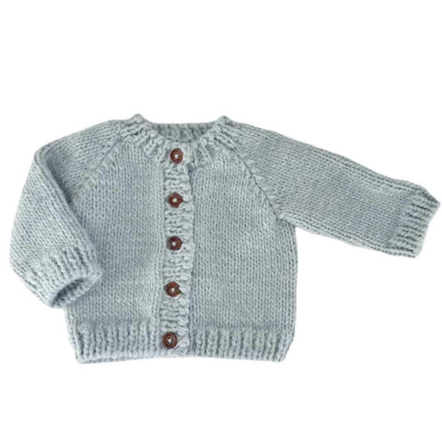 Classic Cardigan - Bowie Grey - HoneyBug 