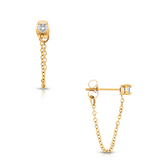 Sloane Chain Stud Earring - HoneyBug 