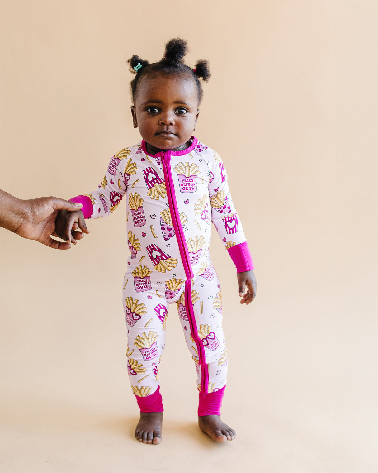 Bamboo Zip Romper | Fries Before Guys - HoneyBug 