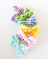 Canary Yellow Velvet Pinwheel - HoneyBug 