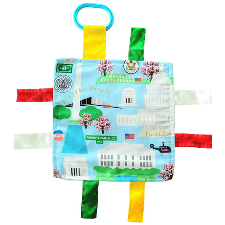 Washington D.C. City Stroller Toy Square with Tags - HoneyBug 