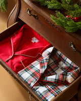 Kid's Brushed Twill Pajama Set in Balmoral Tartan - HoneyBug 
