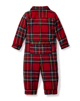 Baby's Brushed Twill Classic Romper in Imperial Tartan - HoneyBug 