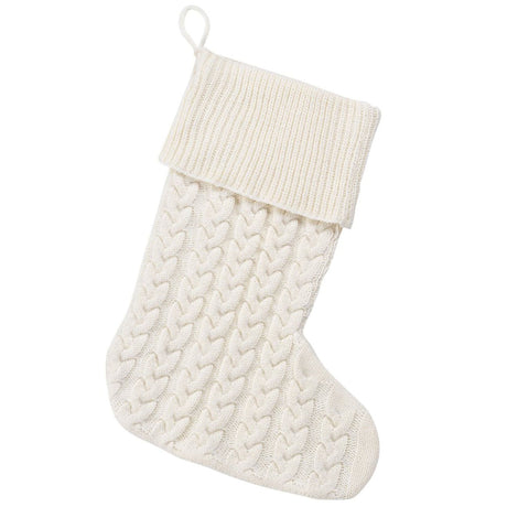 Creme Knit Stocking - HoneyBug 