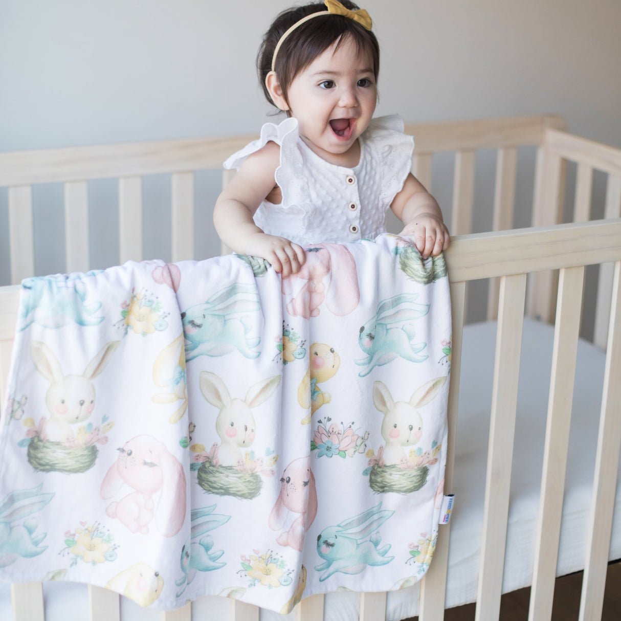 Baby & Toddler Minky Blanket - Bunnies