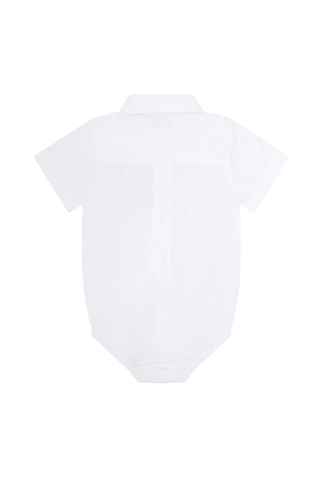 White Pima Cotton Onesie Shirt - HoneyBug 