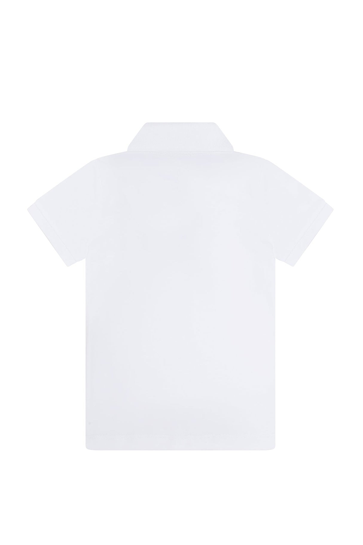 White Pima Cotton Polo Shirt - HoneyBug 