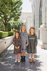 Midnight Meadow Dress - HoneyBug 