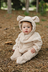 Fleece Bear Hooded Zipper - HoneyBug 
