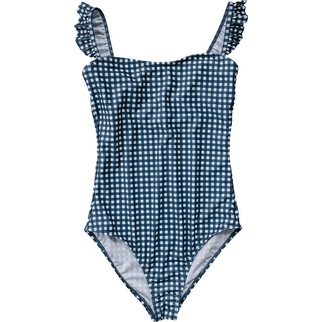 Navy Gingham Women’s One-Piece - HoneyBug 