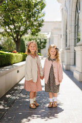 Pink Pointelle Button Down Cardigan - HoneyBug 