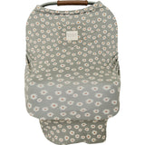 Light Green Daisy Bamboo Multi-Use Cover - HoneyBug 
