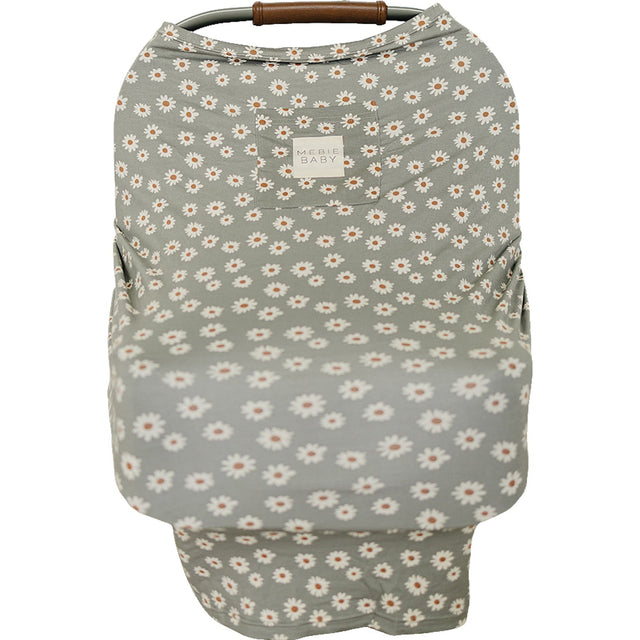 Light Green Daisy Bamboo Multi-Use Cover - HoneyBug 