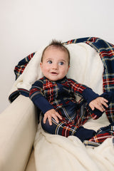 Christmas Plaid Bamboo Zipper - HoneyBug 