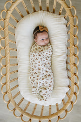 Autumn Bloom Muslin Swaddle Blanket - HoneyBug 