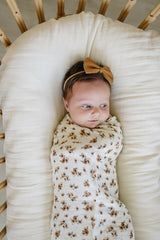 Autumn Bloom Muslin Swaddle Blanket - HoneyBug 