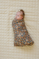 Venetian Floral Muslin Swaddle Blanket - HoneyBug 