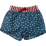 Stars and Stripes Swim Shorts - HoneyBug 