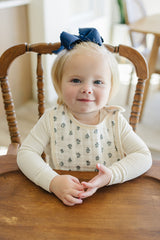 Cream Berry Classic Muslin Bib - HoneyBug 