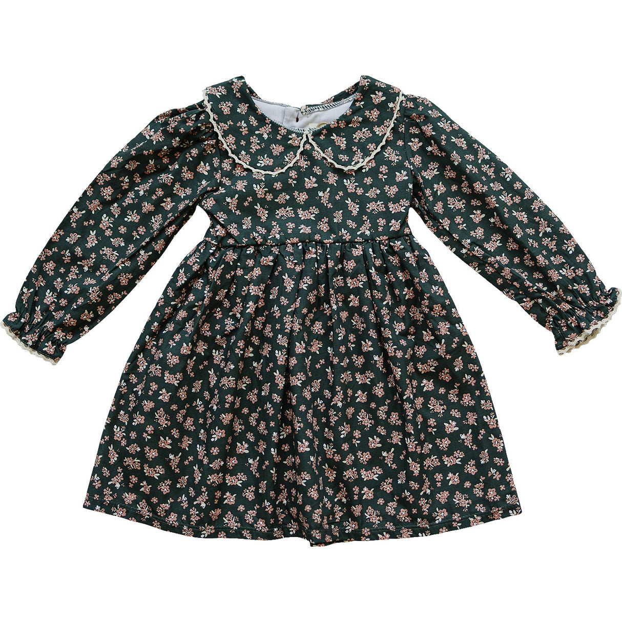 Olive Bloom Dress - HoneyBug 