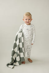 Ski Print Cozy Set - HoneyBug 