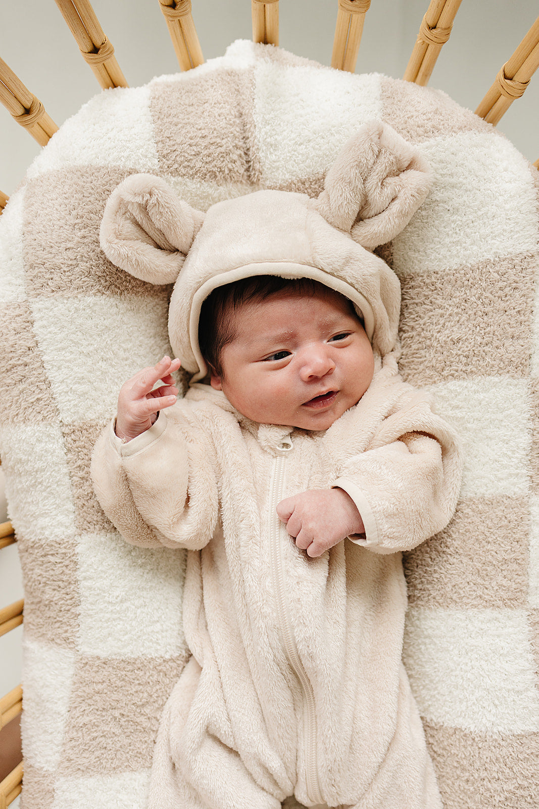 Fleece Bear Hooded Zipper - HoneyBug 