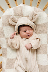 Fleece Bear Hooded Zipper - HoneyBug 