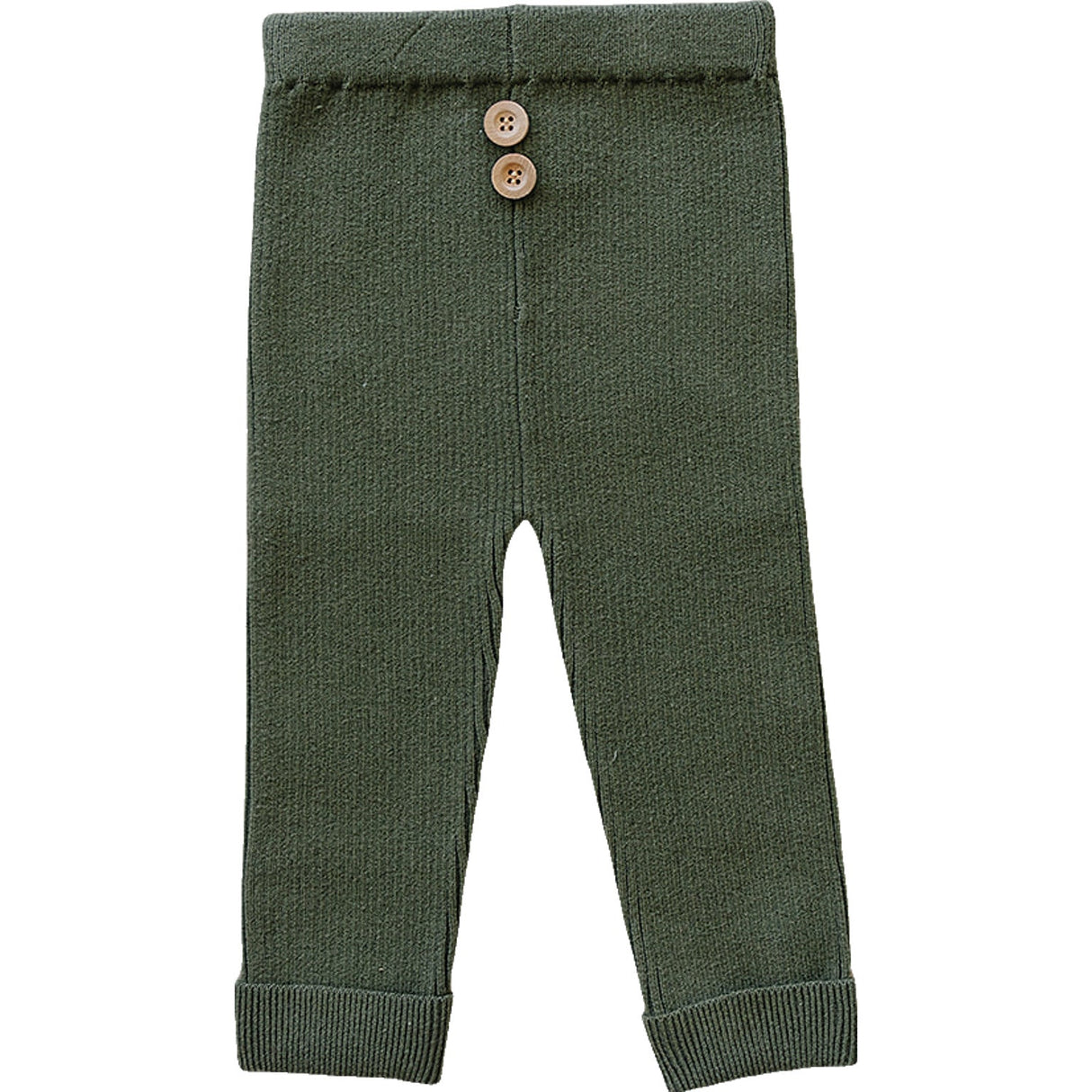 Olive Knit Leggings - HoneyBug 