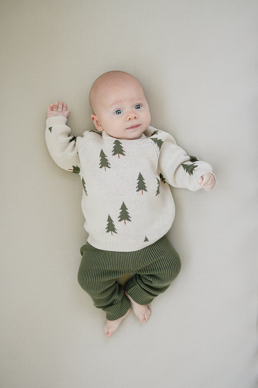 Olive Knit Leggings - HoneyBug 