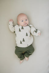 Pine Tree Knit Sweater - HoneyBug 