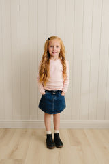 Dark Wash Denim Skirt