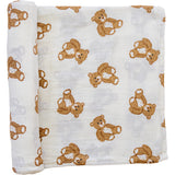 Teddy Bear Swaddle Blanket - HoneyBug 