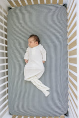 White Bamboo Knot Gown - HoneyBug 