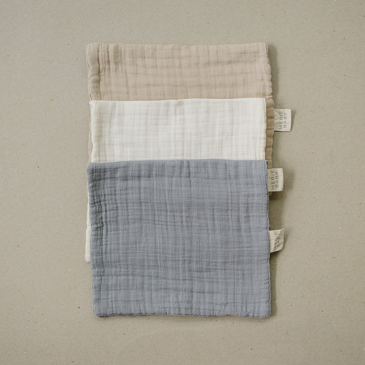 Dusty Blue Muslin Burp Cloth - HoneyBug 